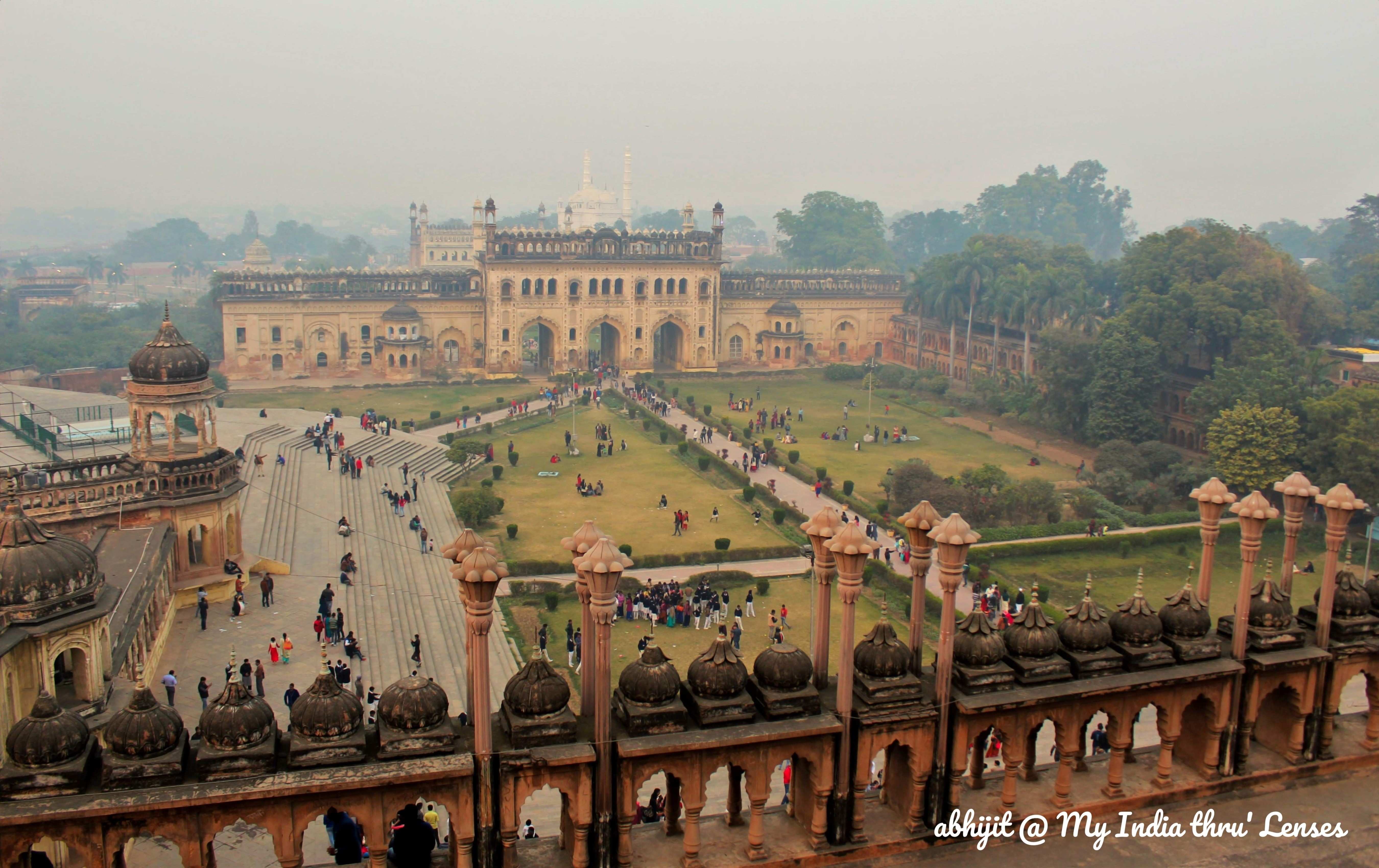 View of the Bara Imambara Complex from the Top of Imambara