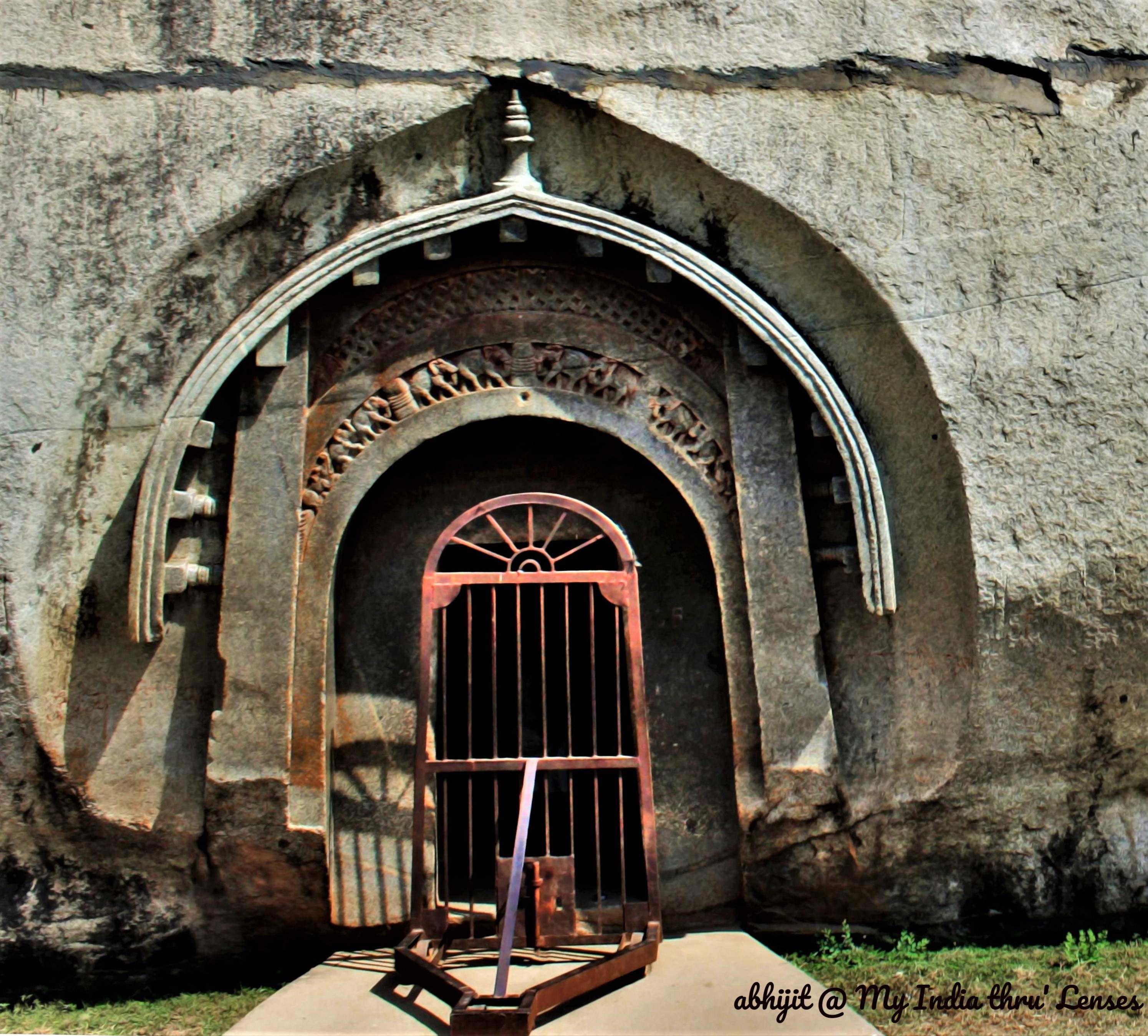 The Ornate Entrance of Lomas Rishi Cave