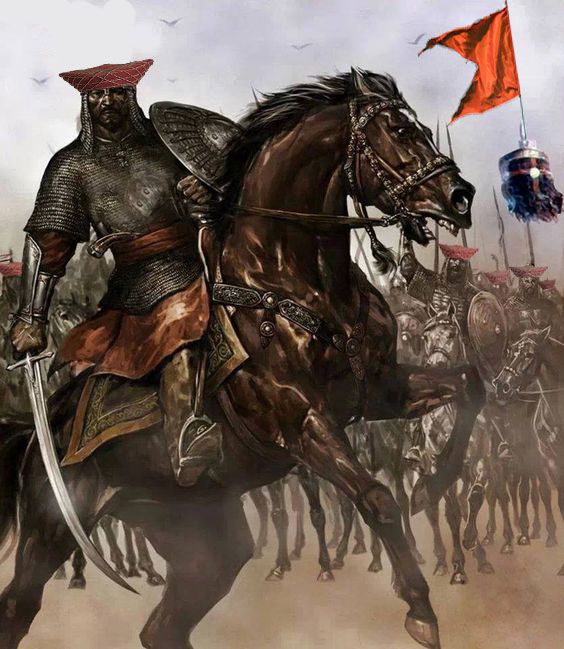 Maratha Light Cavalry in Battlefield (Pinterest)