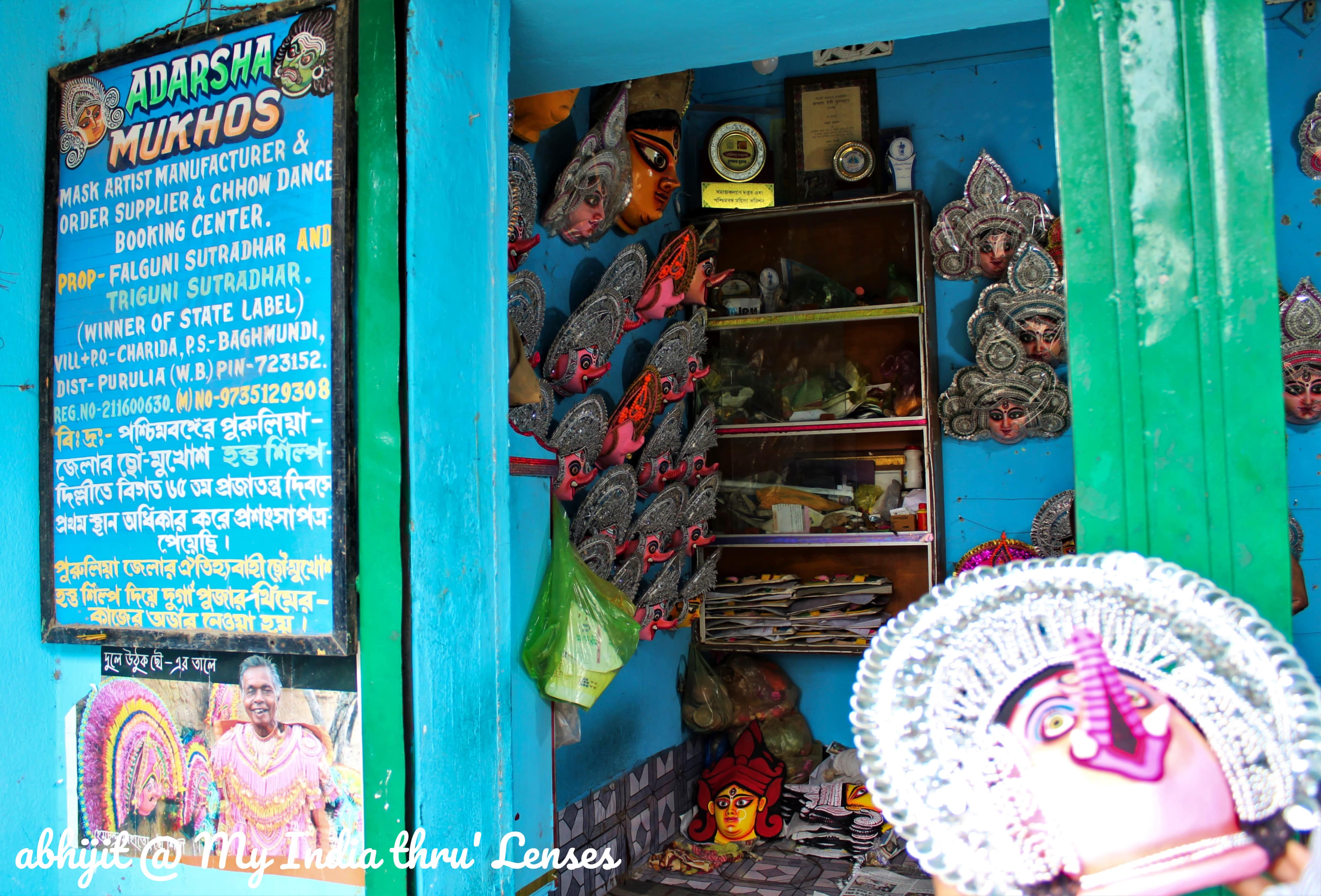 A Chhau Mask Shop