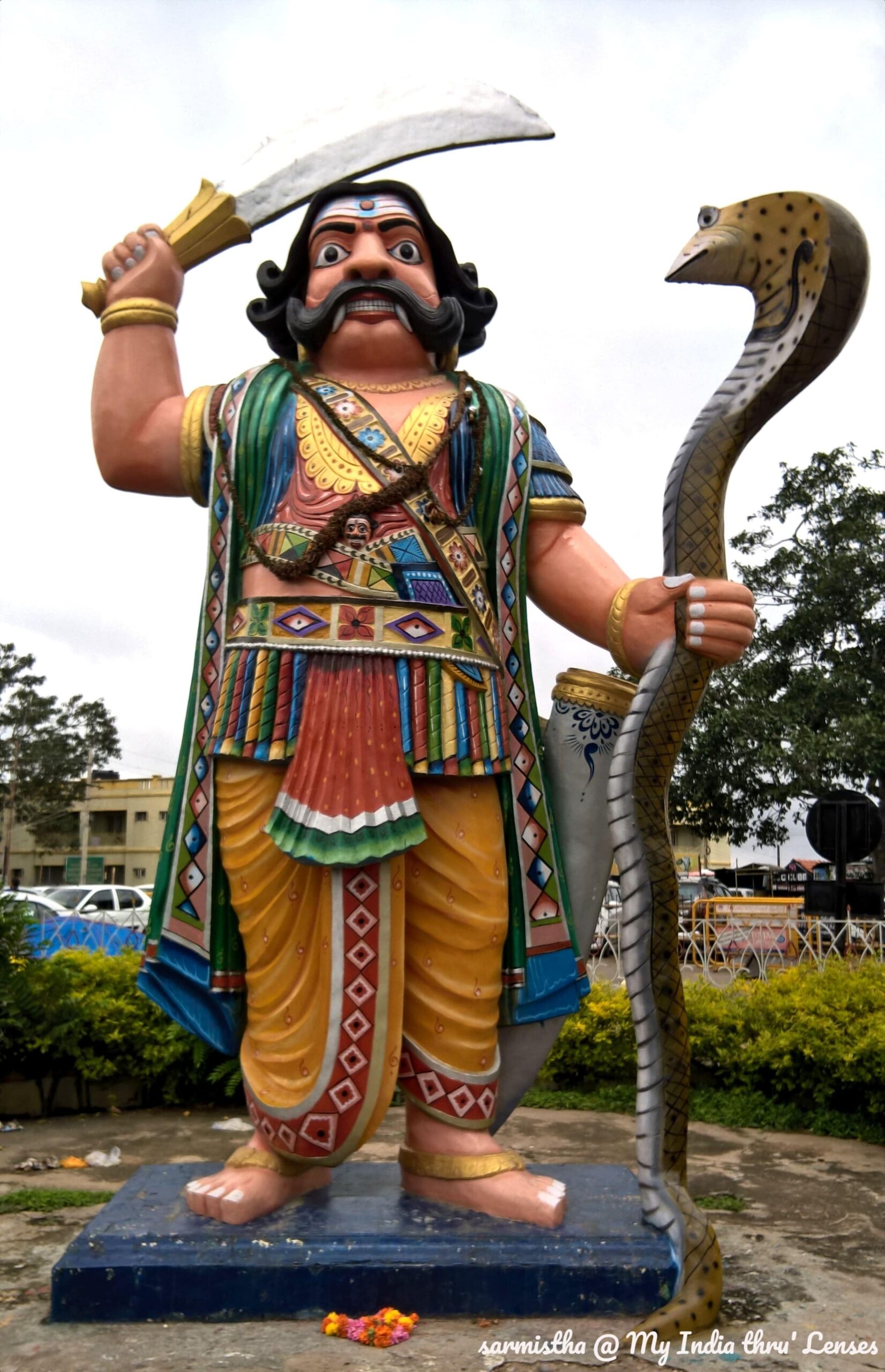 Statue of Mahishasura at Chamundi Hills, Mysore