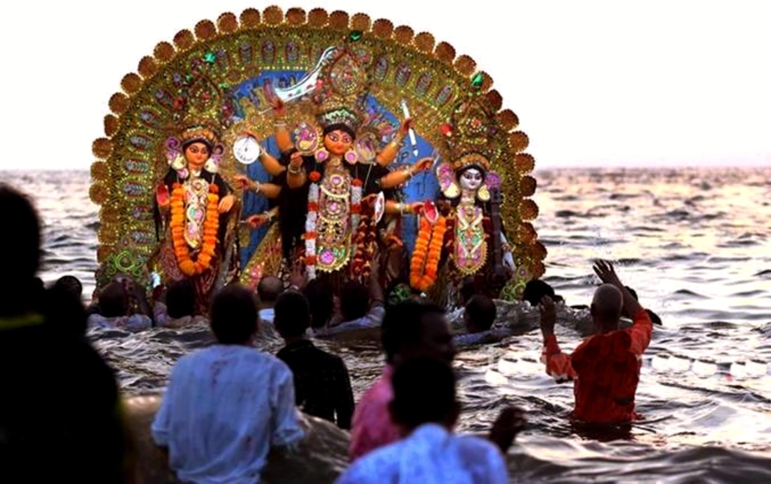 Bhasan - Immersion of Durga idol | PC - Indian Express