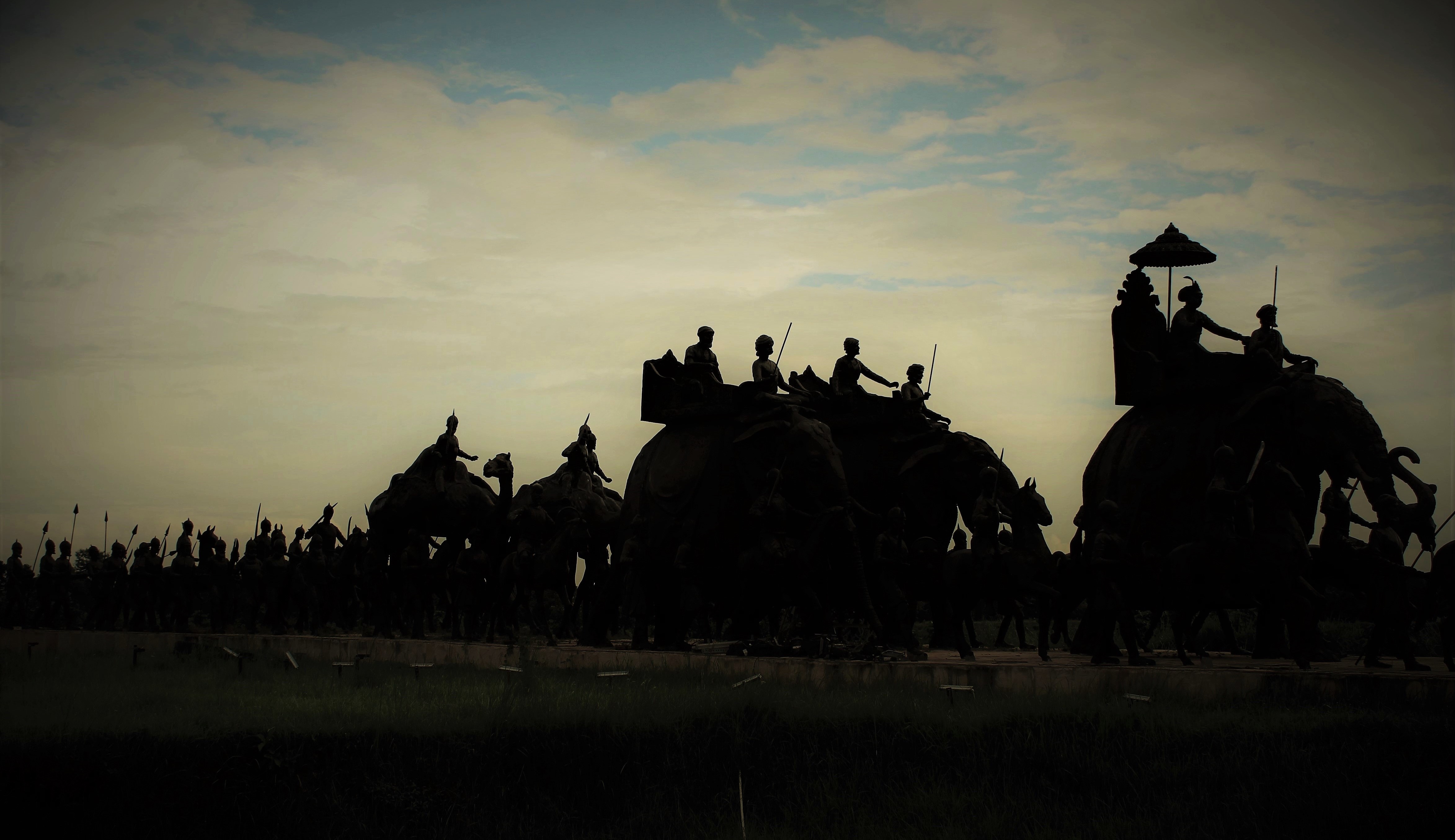 Nawab's army marching towards Plassey Battlefield, Light & Sound show in Motijheel