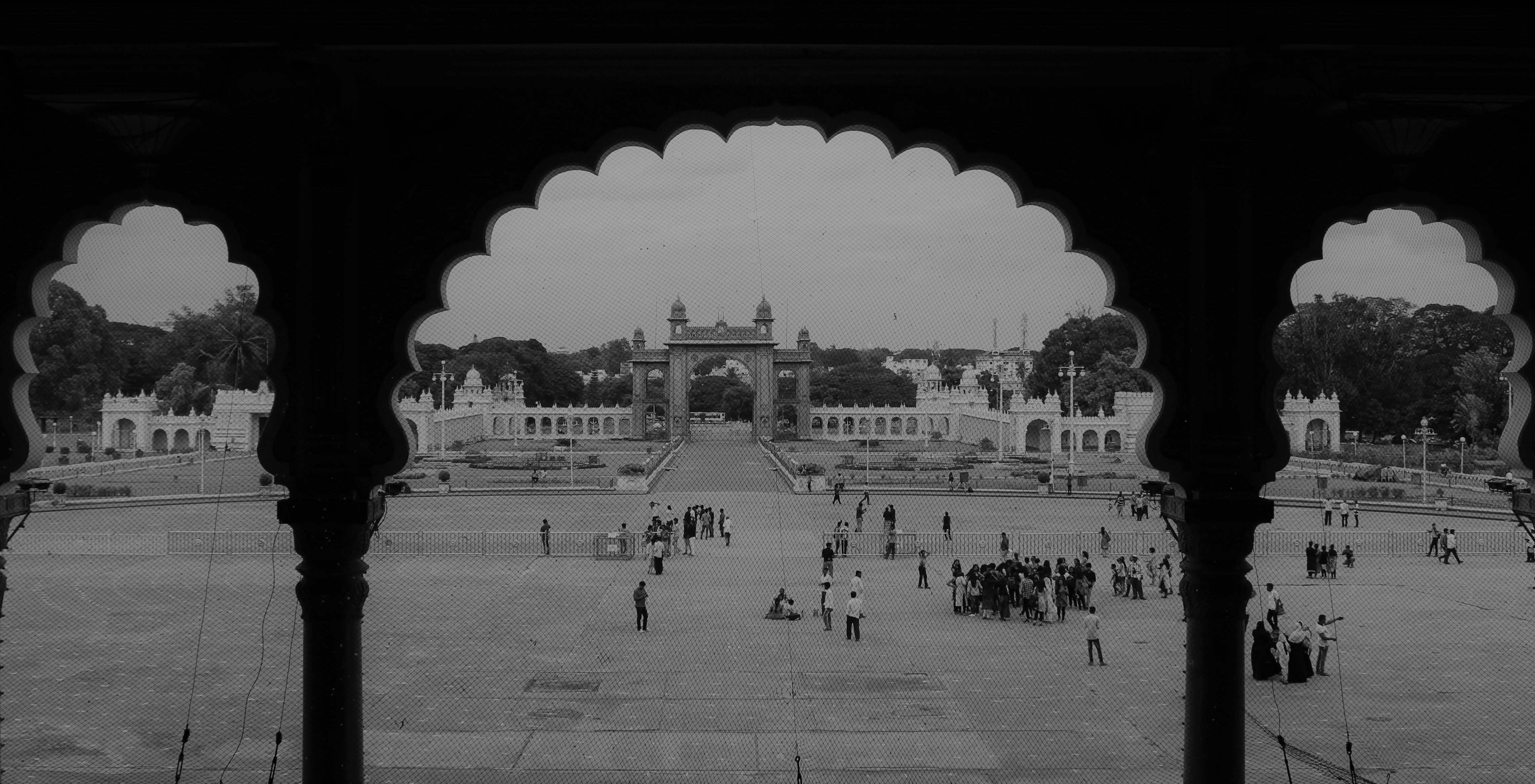 View of the Palace Gate from the Palace