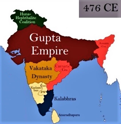 Indian subcontinent in 476 CE (PC - indiatimes.com)