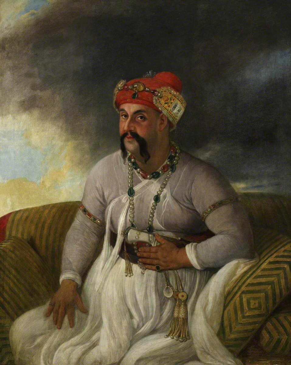 Portrait of Nawab Asaf-ud-Daulah (1775–1797) by Johann Zoffany (British Library) (source httpstwitter.comworldoflucknow)