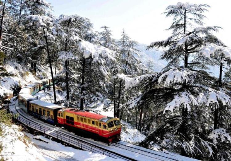 During snow fall in the Winters (PC - http://admis.hp.nic.in/heritage)