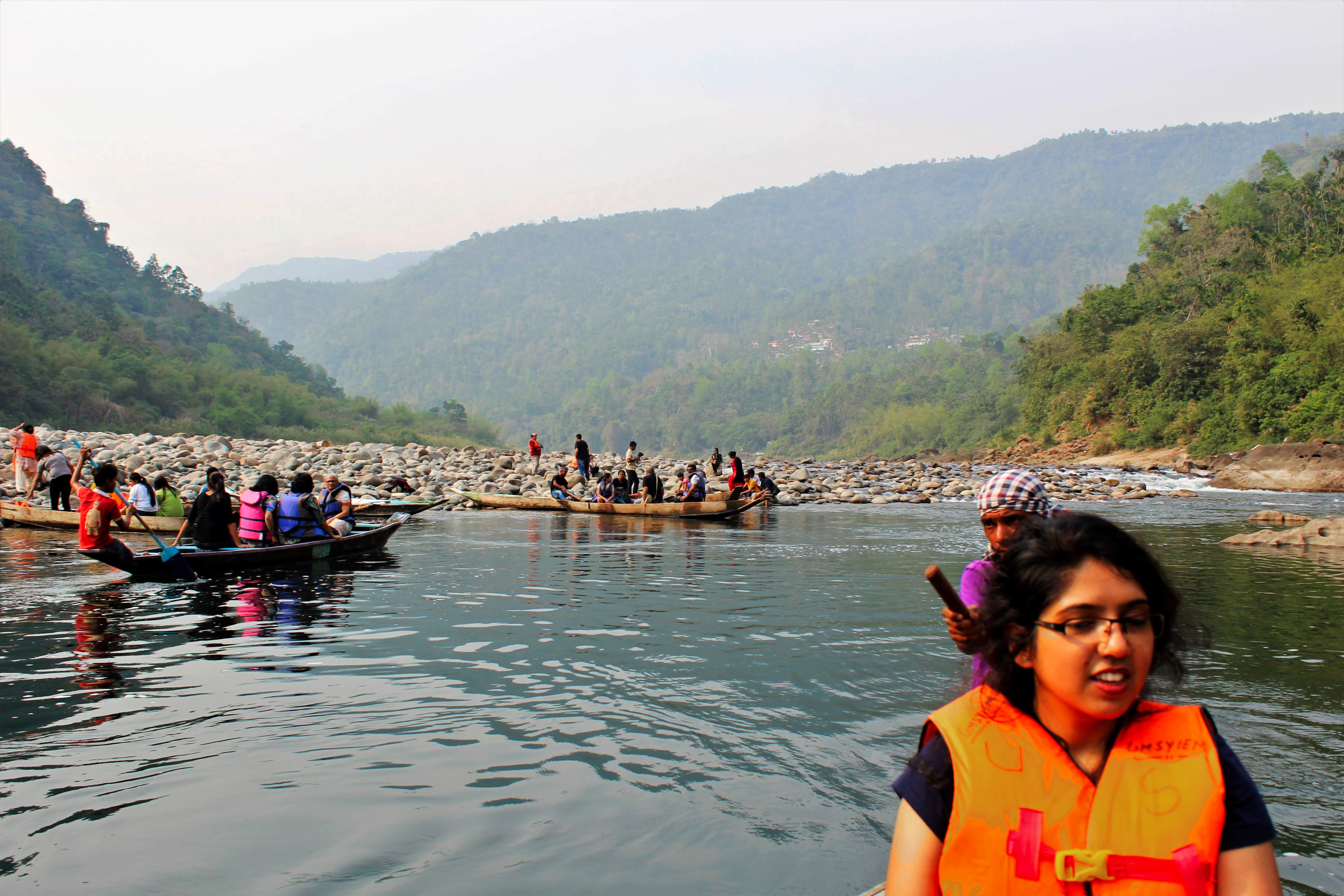 Boating at Umgot River