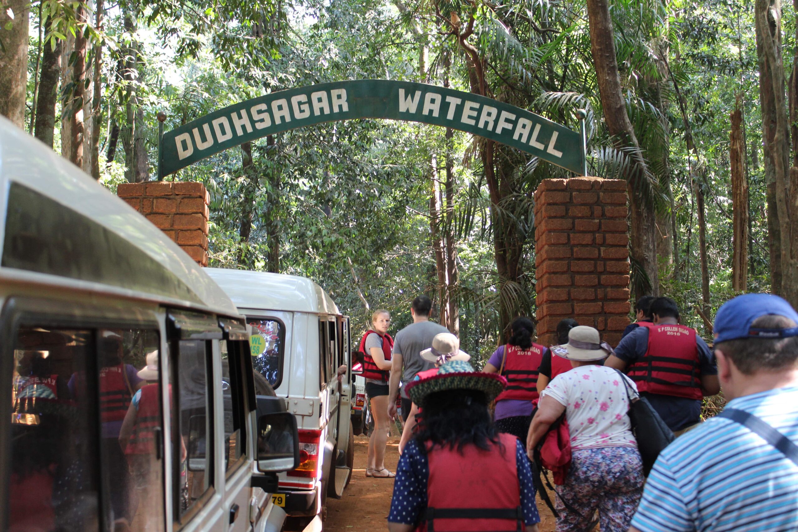 Entrance to Dudhsagar Waterfall